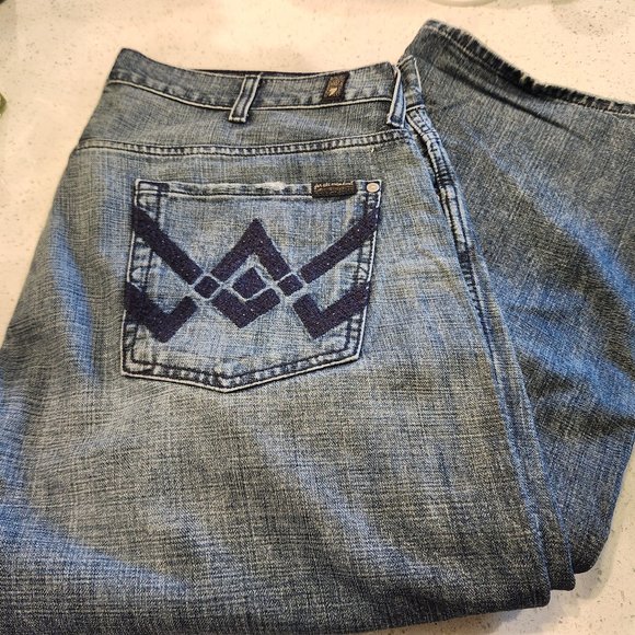 7 for All Mankind Jeans 38x34 bootcut - Picture 1 of 3